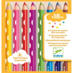 8 crayons de couleur pour les petits - Djeco