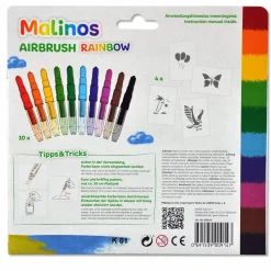 10 feutres aérographes Rainbow - Amewi