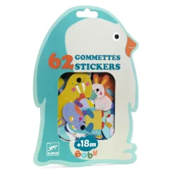 62 Gomettes : Animaux de la banquise - Djeco