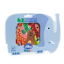 62 Gomettes : Animaux de la savane - Djeco