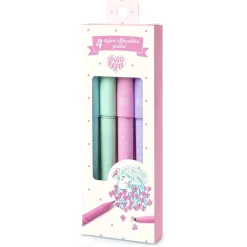 4 Stylos effaçables - Pastel - Djeco