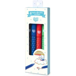 4 Stylos effaçables classique - Djeco
