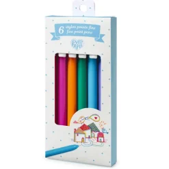 6 stylos gel - pointe fine 0,7 - Djeco