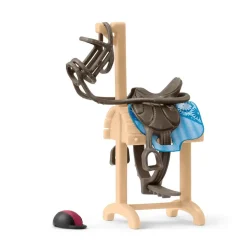 Accessoire Chariot Porte selle et brides Horse Club - Schleich