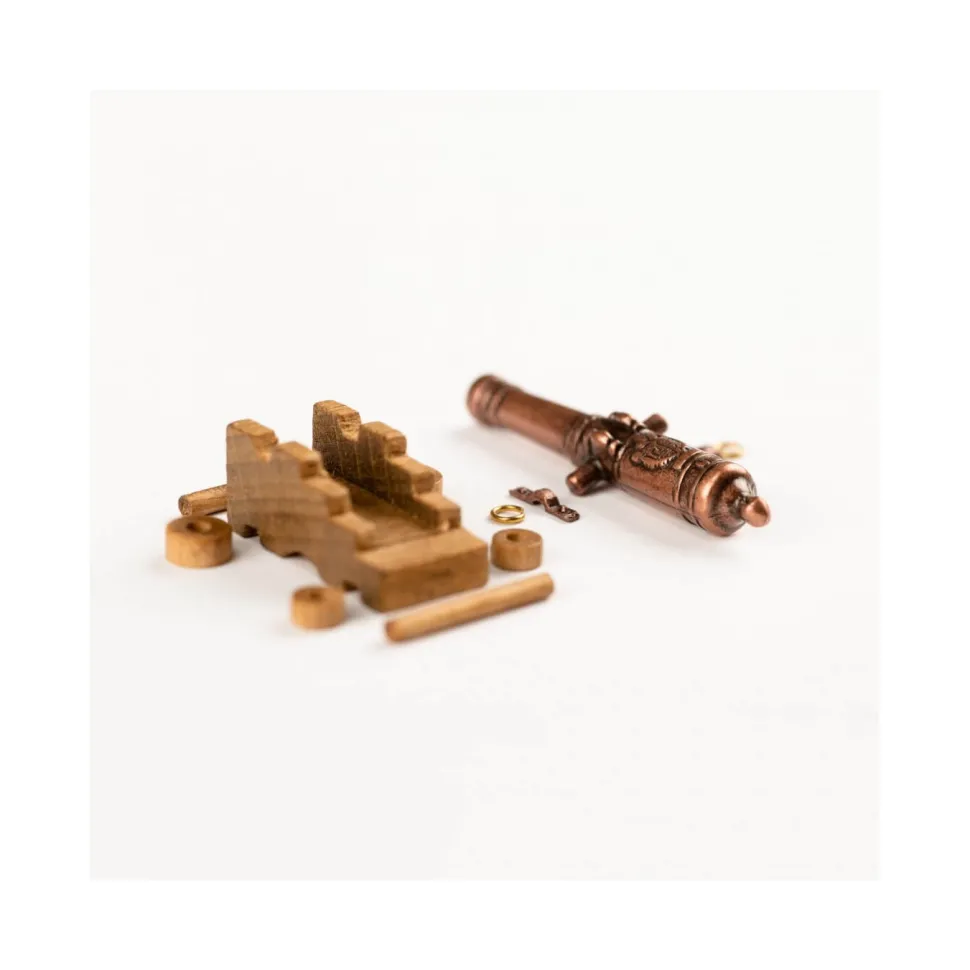 Accessoire maquette bateau : Canons avec chariot bois 40 mm - Amati