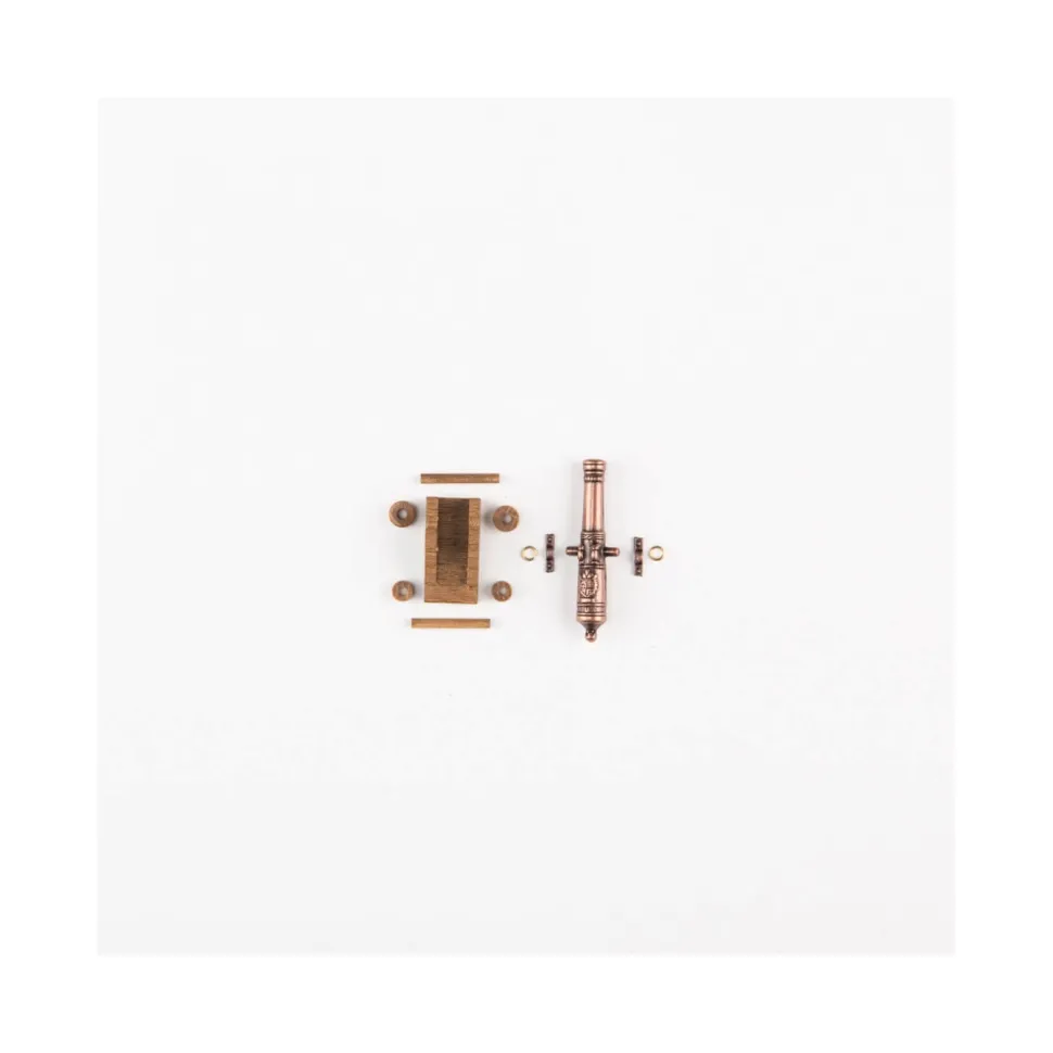 Accessoire maquette bateau : Canons avec chariot bois 40 mm - Amati