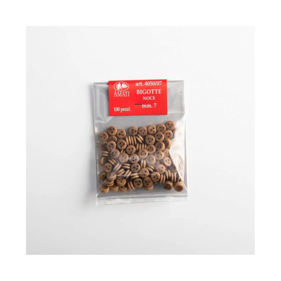Accessoire maquette bateau en bois : cap de mouton 7 mm, 100 pièces - Amati