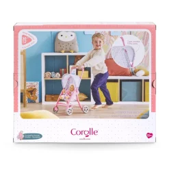 Accessoire pour mon premier poupon 30 cm : Poussette florale - Corolle