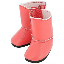 Accessoire pour poupées 34 cm Minouche : Bottes rouges - Petitcollin