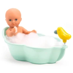 Accessoire pour poupon Poméa 32 cm : Baignoire - Djeco