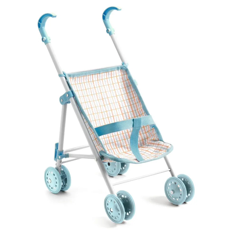 Accessoire pour poupon Poméa : Poussette métal 44 cm - Djeco