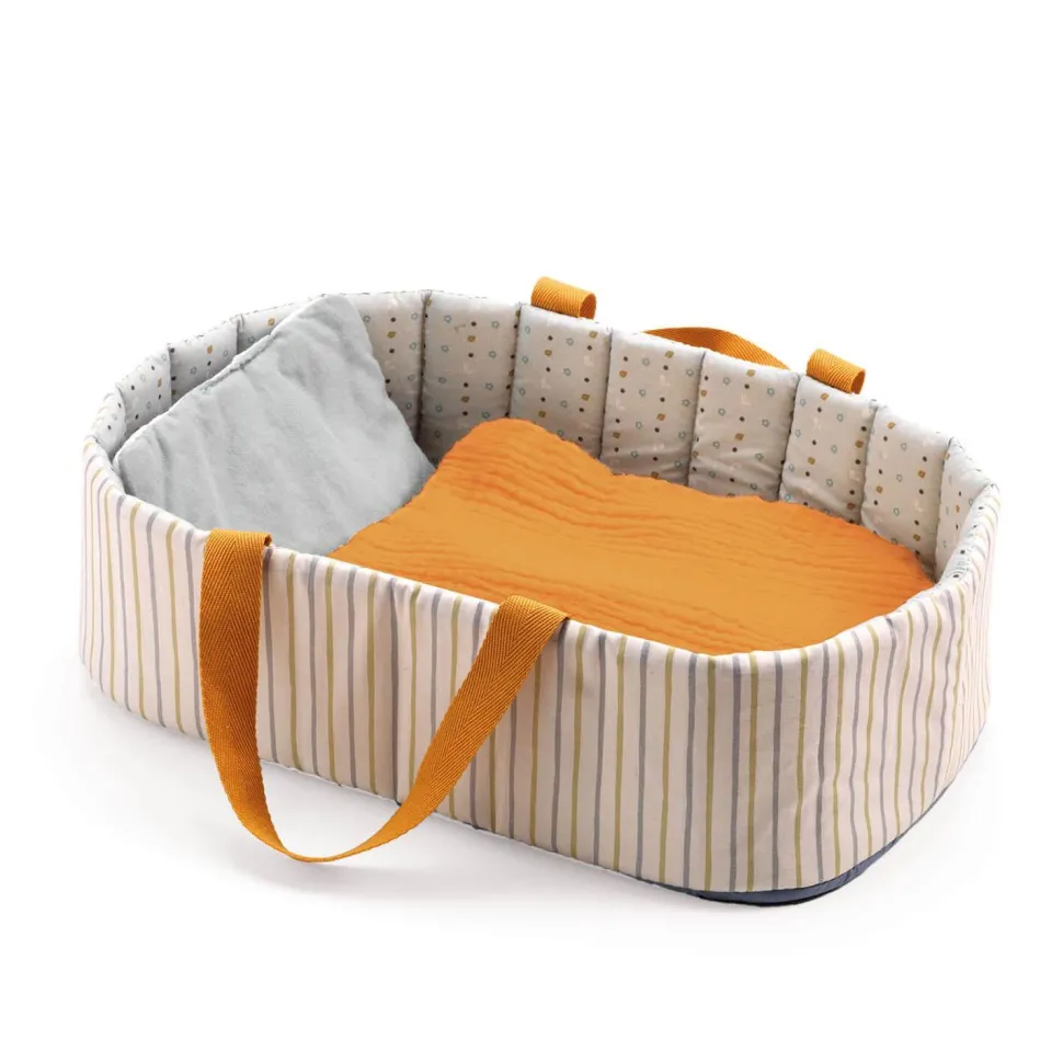 Accessoire pour poupon Poméa 32 cm : Couffin Blue Lines - Djeco