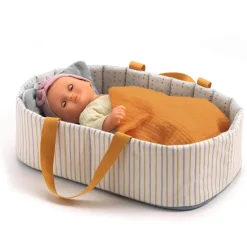 Accessoire pour poupon Poméa 32 cm : Couffin Blue Lines - Djeco