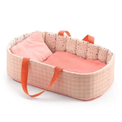 Accessoire pour poupon Poméa 32 cm : Couffin Pink Lines - Djeco