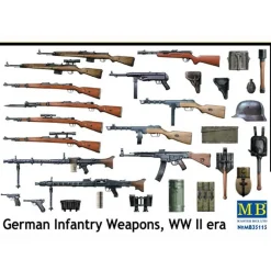 Accessoires militaires 2ème Guerre mondiale : Set armes et matériel d'infanterie allemande - Master Box