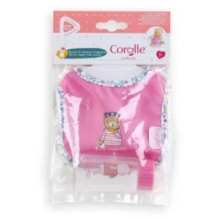 Accessoires pour Grand poupon 36 et 42 cm : Bavoir et Biberon magique - Corolle