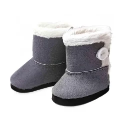 Accessoires pour poupée de 28 cm : Bottes grises - Petitcollin