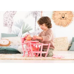Accessoires pour poupon 36/42 cm : Chaise Haute Rose - Corolle
