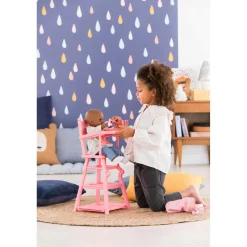 Accessoires pour poupon 36/42 cm : Chaise Haute Rose - Corolle