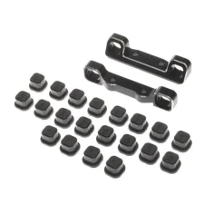 Adjustable Pivot Set C & D Black: 22 5.0 - Losi - TLR