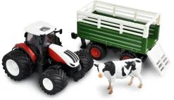 AMEWI Tracteur Avec Remorque à Bétail et Son et Lumière 1:24 RTR - Amewi