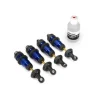 Amortisseurs Gtr Alu Anodise Bleu Assembles (Sans Ressorts) (4) - Traxxas