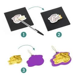 Amulettes métal à créer : Porte-bonheur - Djeco