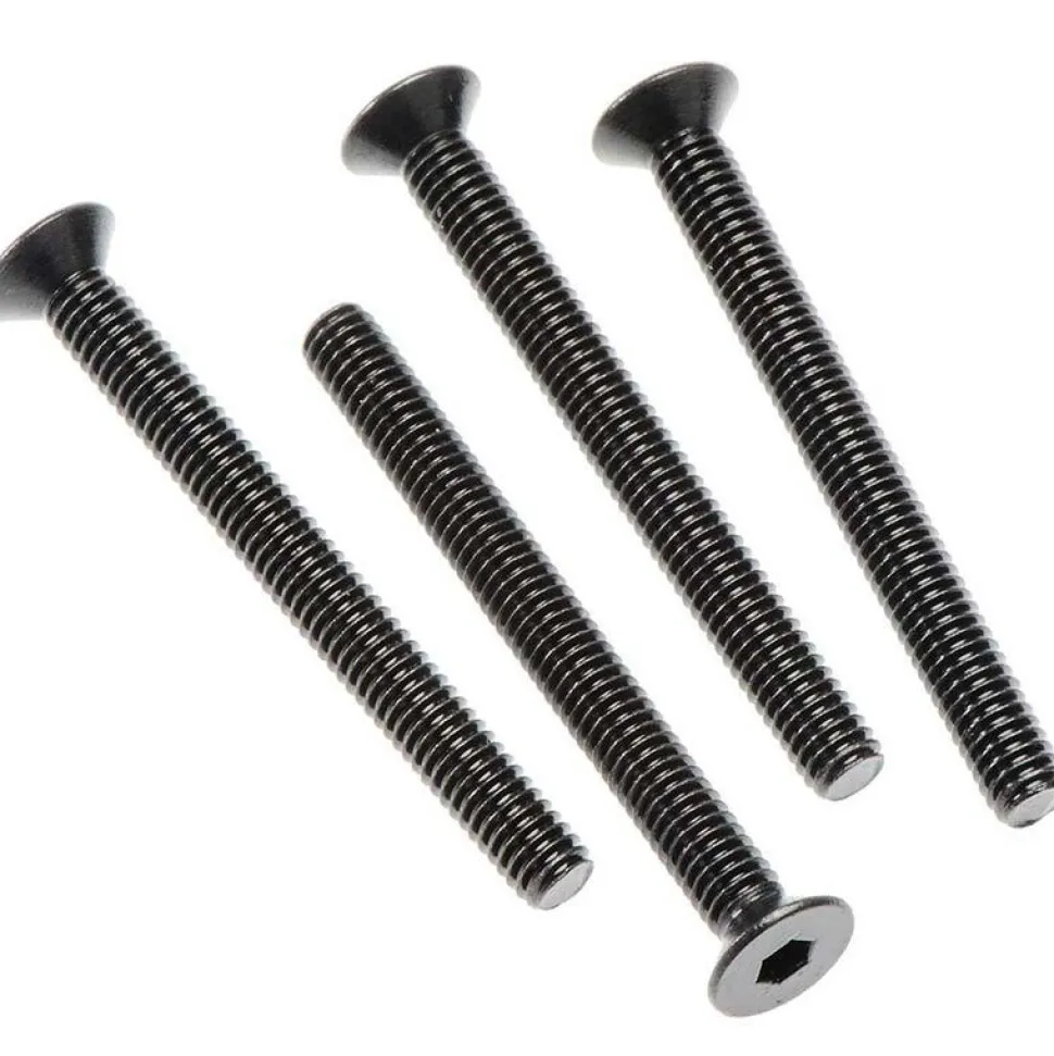 AR722440 - Flt Head Hex Machine Screw 4x40mm 4x4 (4) - ARRma
