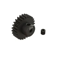 Arrma - 26T 0.8Mod 1/8" Bore CNC Steel Pinion Gear - ARRma