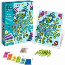 Art & Créations : L'art du sequin - Paon - Sentosphère