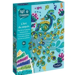 Art & Créations : L'art du sequin - Paon - Sentosphère