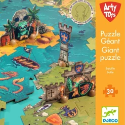 arty toys - Puzzle Géant - Bataille - 30 pcs - Djeco