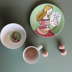 Assiette à dessert princesse : Je ne dis pas "berk"... - Petit Jour Paris