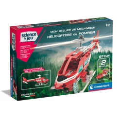 Atelier mécanique : Hélicoptère de pompier - Clementoni