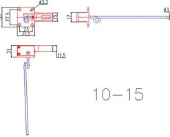 Axes ajustables Train Taille 10-15 - E-flite