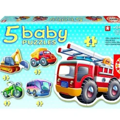 Baby puzzle - 5 puzzles - Les véhicules - Educa
