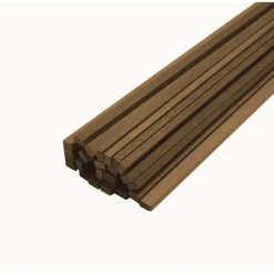 Baguettes en bois x 10 : Noyer 1 x 3 x 1000 mm - Disarmodel