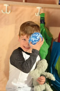 Balle sensorielle avec boules blanches et bleues - Eduplay