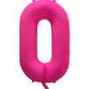 Ballon Neon Rose : Chiffre 0 - RueDeLaFete