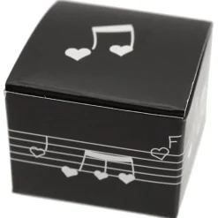 Ballotin carré Musique, Noir - RueDeLaFete
