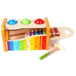 Banc à marteler avec xylophone en bois - Hape