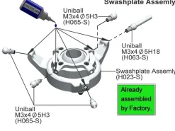 Barre guide plateau cyclique Goblin 500/630/700/770 - SAB HD - Goblin Helicopter