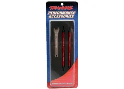 Biellettes Avant Alu 7075-T6 Anodisees Rouge 112Mm (2) Pour Maxx - Traxxas