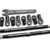Biellettes Avant/Arriere Alu 7075-T6 Anodisees Noir 128Mm (2) + Chape - Traxxas