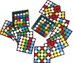 Billes avec tableau et modèles: 16 billes et 14 cartes modèles - Eduplay