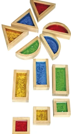 Blocs avec paillettes, set de 16 pces - Eduplay