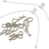 Body Clip Retainer, White (2) - Radient