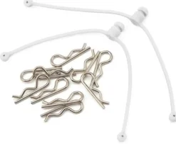 Body Clip Retainer, White (2) - Radient
