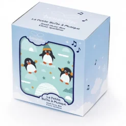 Boite à Musique Cube Phosphorescent Pingouin - Trousselier
