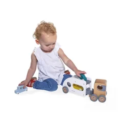 Bolid - Camion Porte-Autos Avec 3 Vehicules - Janod